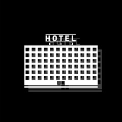 Hotel icon flat