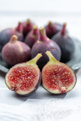 Fresh ripe organic figs fruits ready to eat
