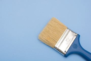 Blue paintbrush.