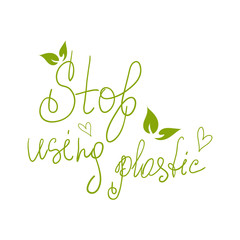 Zero Waste Concept. Hand drawn elements. Vector illustration.