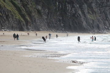 People on the beach