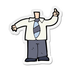 sticker of a cartoon body