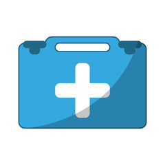 Obraz premium Medical first aids suitcase symbol
