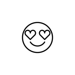 Emoji icon. Social media sign