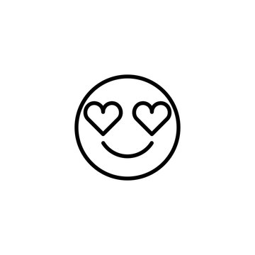 Emoji icon. Social media sign