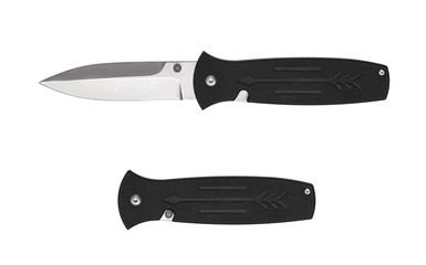 penknife folding knife isolated on white.