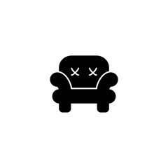 Chair icon. Furniture sign