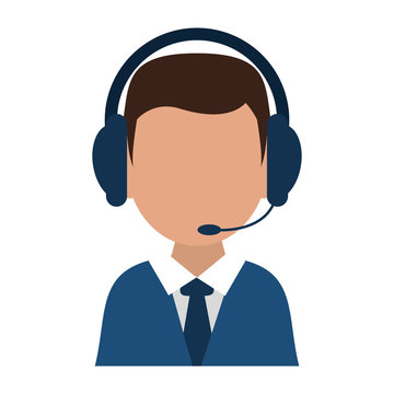 Call Center Agent With Headphones Avatar