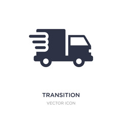 transition icon on white background. Simple element illustration from Transport concept.