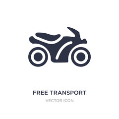 free transport icon on white background. Simple element illustration from Transport concept.