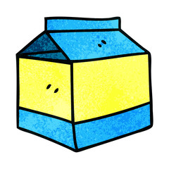 quirky hand drawn cartoon quirky hand drawn carton of juice