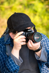 man with camera