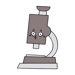 cute cartoon microscope
