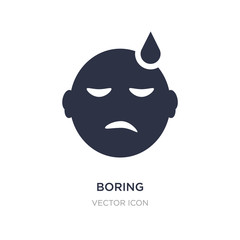 boring icon on white background. Simple element illustration from UI concept.