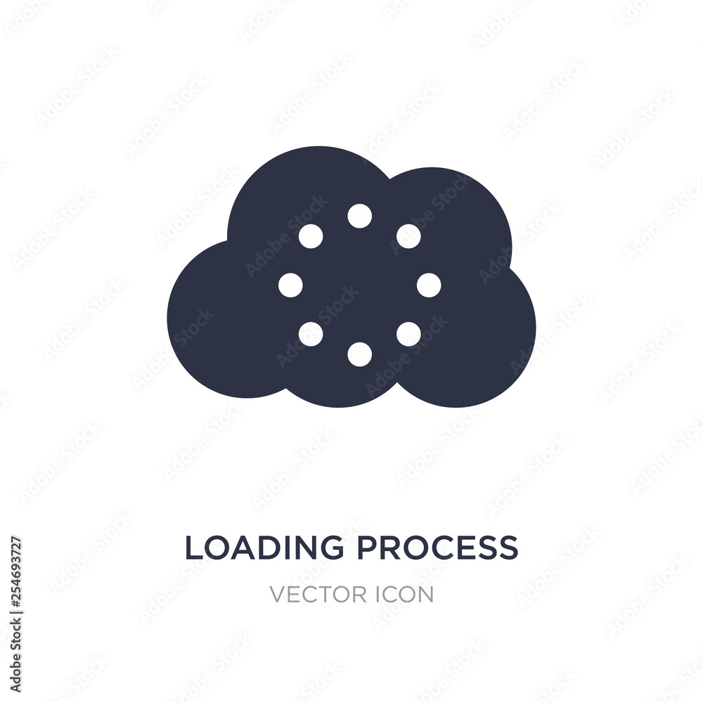 Poster loading process icon on white background. simple element illustration from ui concept.