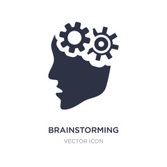 brainstorming icon on white background. Simple element illustration from UI concept.
