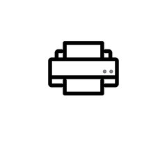 Printer icon. Design sign