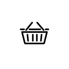 Shopping basket icon. Store sign