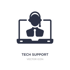 tech support icon on white background. Simple element illustration from Web hosting concept.