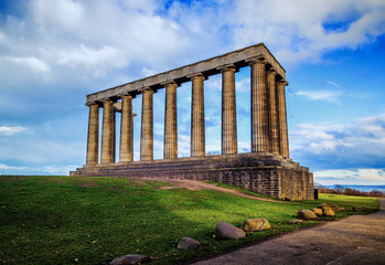 Fototapeta na wymiar National Monument on Calton Hill Edinburgh Scotland