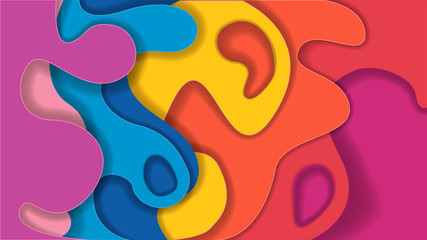 Obraz premium Paper Rainbow Background