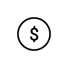 Dollar button icon. Online shopping sign