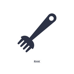 rak icon on white background. Simple element illustration from gardening concept.