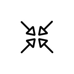 Map arrow icon.  Location sign