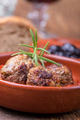 Albondigas, eine spanische Tapas-Vorspeise