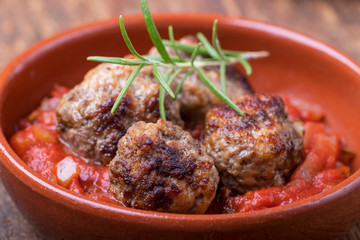 Albondigas, eine spanische Tapas-Vorspeise