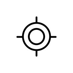 Target icon. Map pin sign