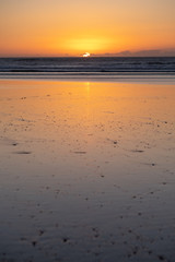 Coast of Sidi Kaouki, Morocco, Africa. Sunset time. morocco's wonderfully sleepy surf town