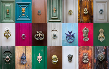 Set of decorative door knockers