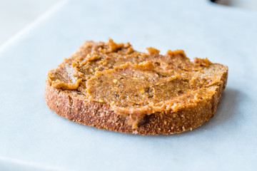 Organic Date Fruit Paste Dough with Bread.