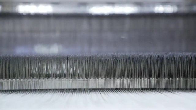 interior of textile factory.Yarn manufacturing.Industrial concept.