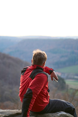 wanderer with phone