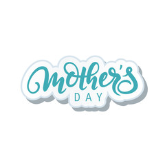 Mothers day lettering written by brush pen