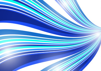 Abstract background of wavy lines. Bright saturated colors on a white background.