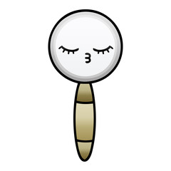 gradient shaded cartoon magnifying glass