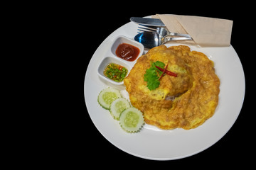 Thai Minced Pork Omelet on Rice