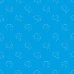 Circus cannon pattern vector seamless blue repeat for any use