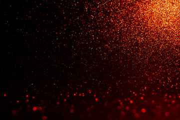 Soft image abstract bokeh gold,dark red with light background. Red ,maroon,black color night light ...