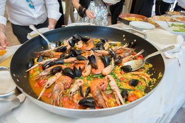 Buffet ad un matrimonio
