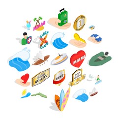 Travel via boat icons set. Isometric set of 25 travel via boat vector icons for web isolated on white background