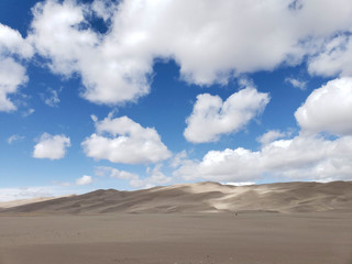 Sand Dunes and Clouds