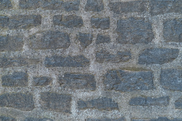 natural stonewall, battlement, direct perspective