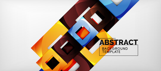 Abstract squares geometric background can be used in cover design, book design, website background