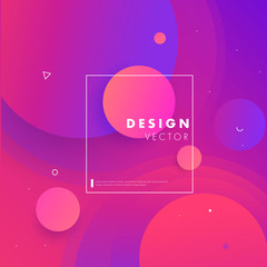 Colorful geometric background. Circul shapes composition. Space. Eps10 vector.