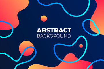 Colorful geometric background. Fluid shapes composition. design for poster, flyer, vector illustration