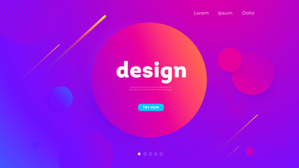 Cirqle geometric background. Trendy gradient shapes composition. Web site. Landing page. Eps10 vector. Illustration